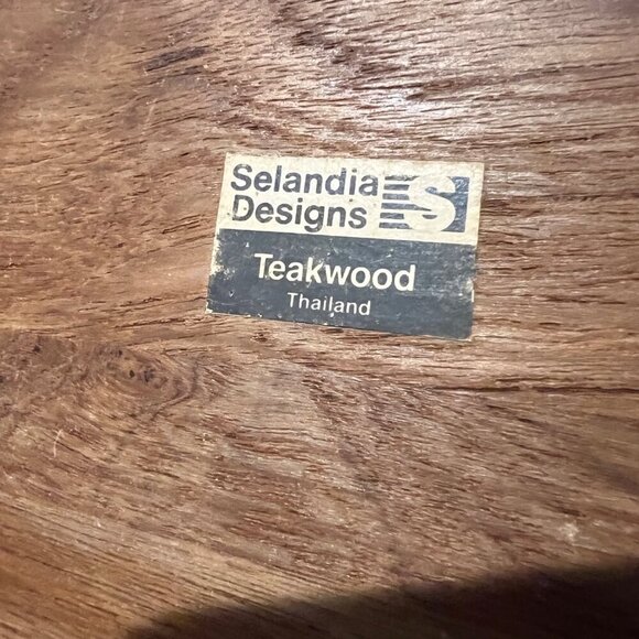 Selandia Designs Teakwood Thailand Napkin Holder Stand Mid century MCM style vib - Picture 7 of 7